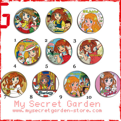 Wakakusa No Charlotte 若草のシャルロット Anime Pinback Button Badge Set ( or Hair Ties / 4.4 cm Badge / Magnet / Keychain Set )